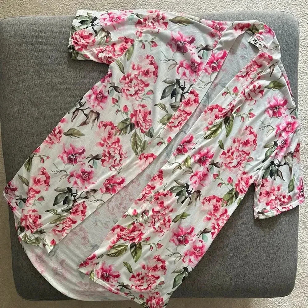 Show Me Your MuMu Floral Duster Cardigan One Size - Picture 2 of 6
